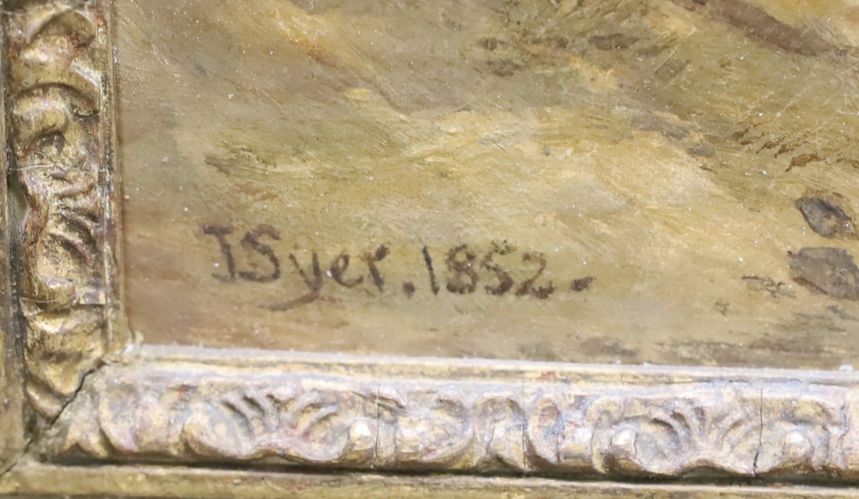 John Syer (1815-1885), oil on canvas, Avon gorge, signed and dated 1852, 43 x 53cm
